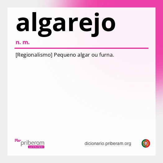 Significado de algarejo