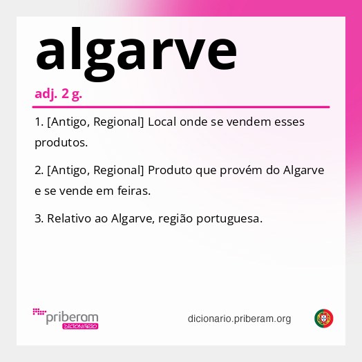 Significado de algarve