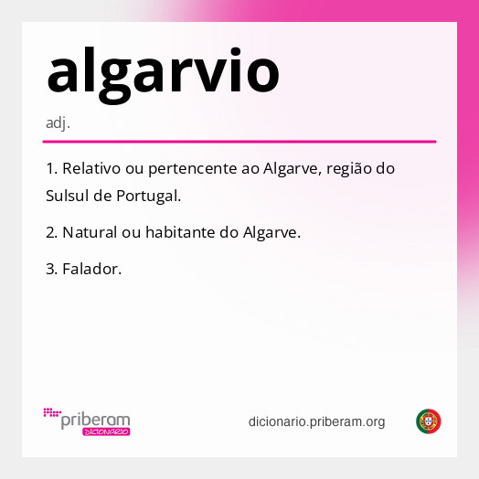 Significado de algarvio