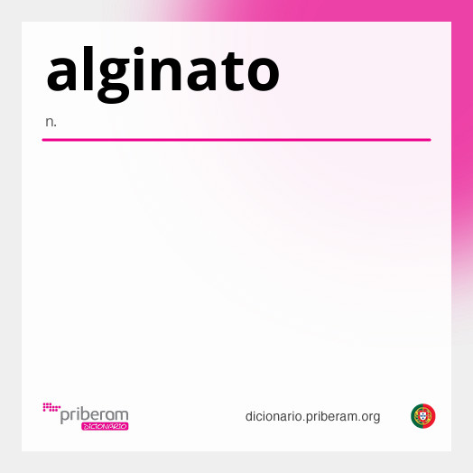 Significado de alginato