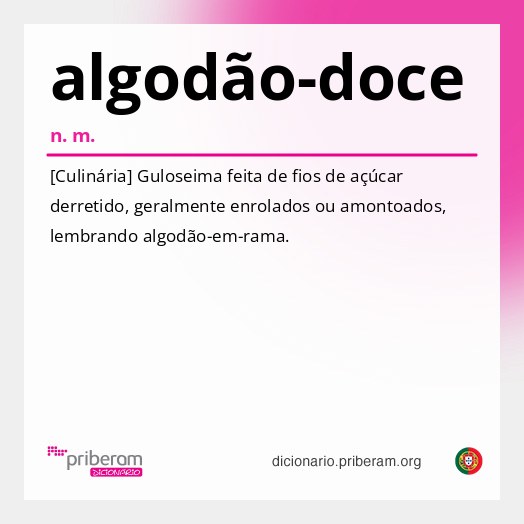 Significado de algodão-doce