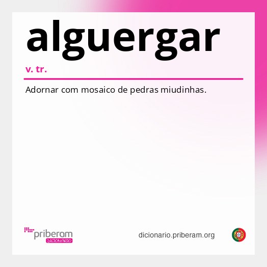 Significado de alguergar