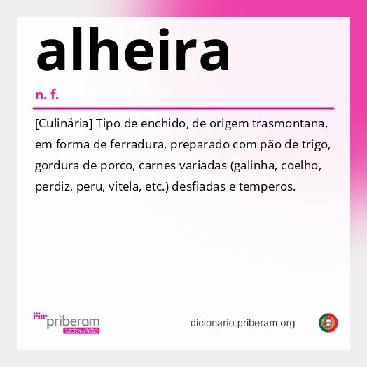 Significado de alheira