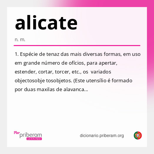 Significado de alicate