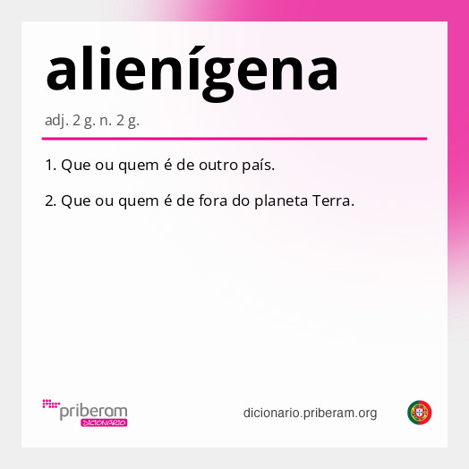 Significado de alienígena