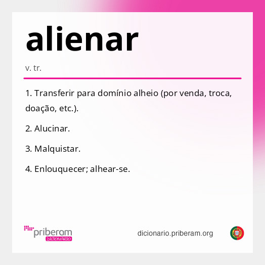 Significado de alienar