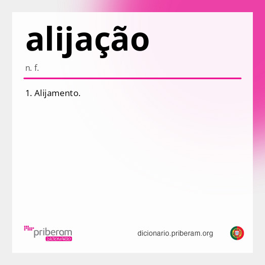 Significado de alijação