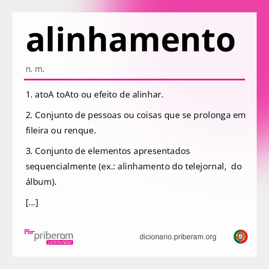 Significado de alinhamento