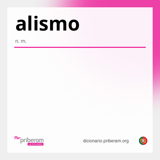Significado de alismo