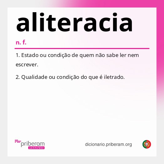 Significado de aliteracia
