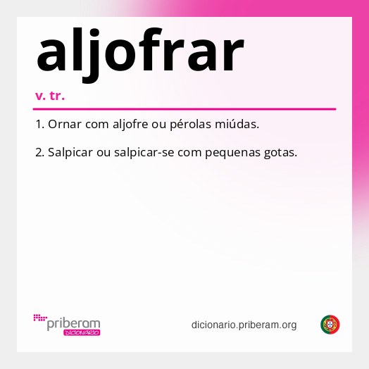 Significado de aljofrar