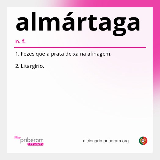 Significado de almártaga