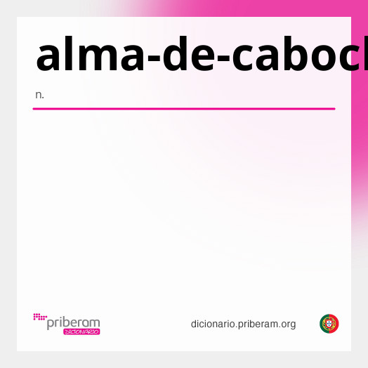 Significado de alma-de-caboclo