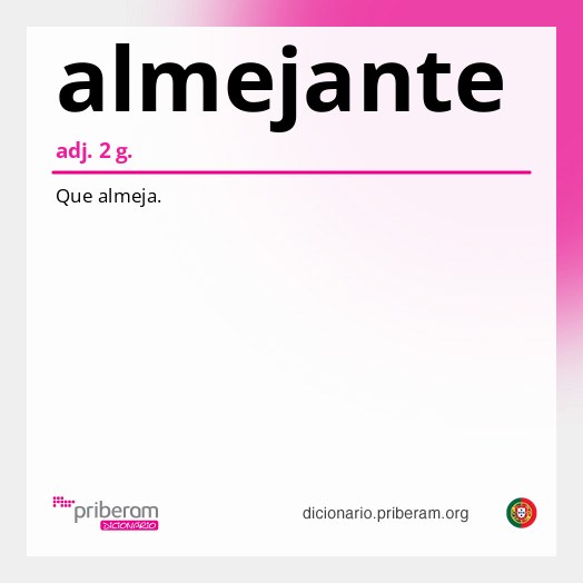 Significado de almejante