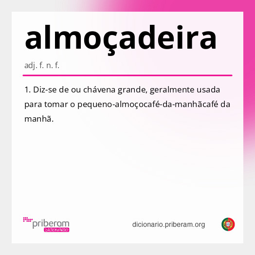 Significado de almoçadeira