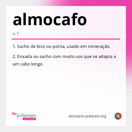 Significado de almocafo