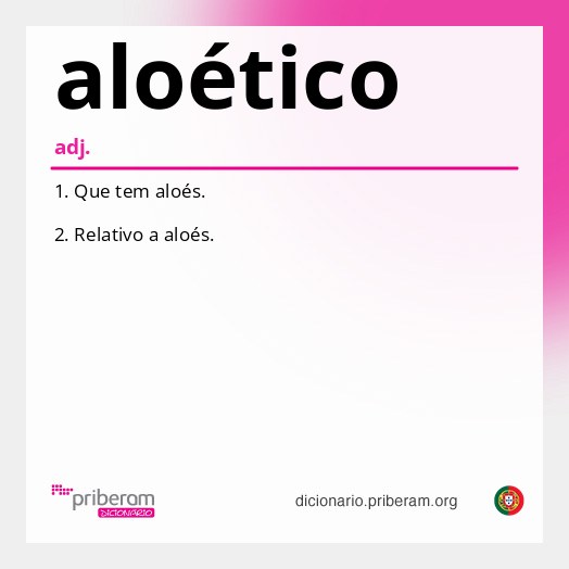 Significado de aloético