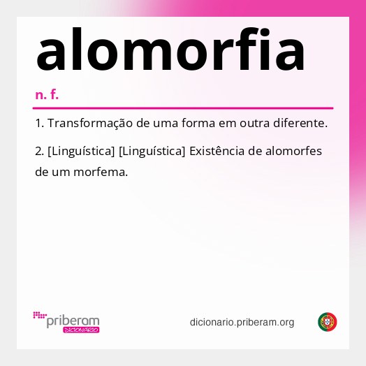 Significado de alomorfia