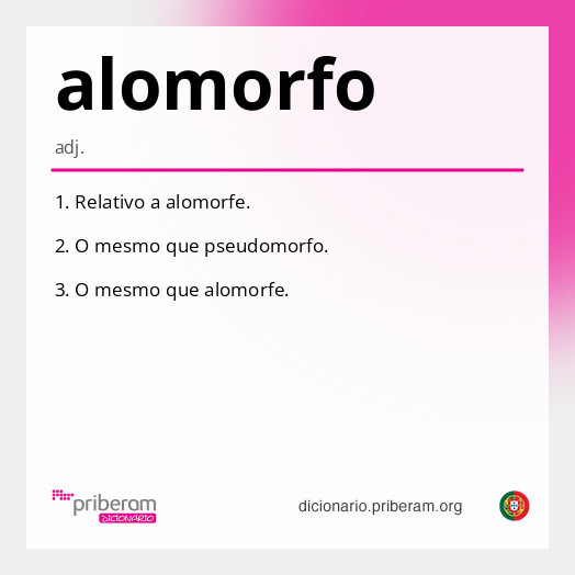 Significado de alomorfo