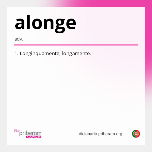 Significado de alonge