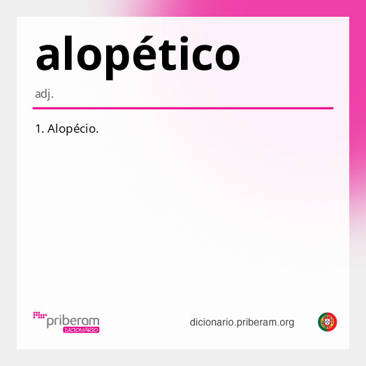 Significado de alopético