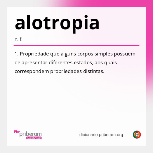 Significado de alotropia