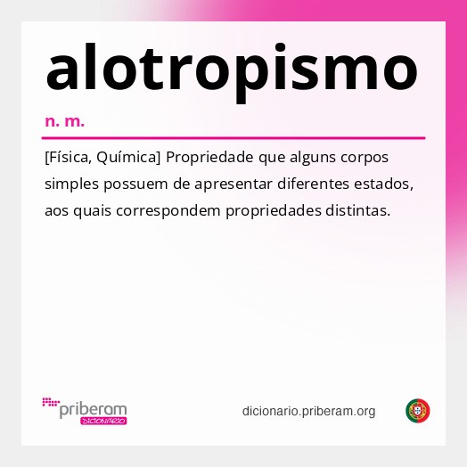 Significado de alotropismo