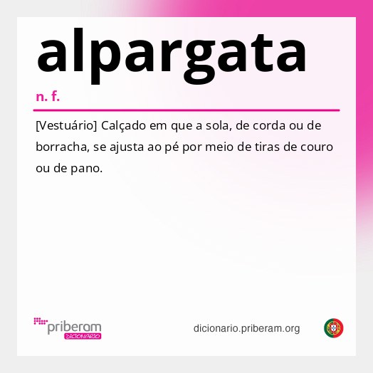 Significado de alpargata