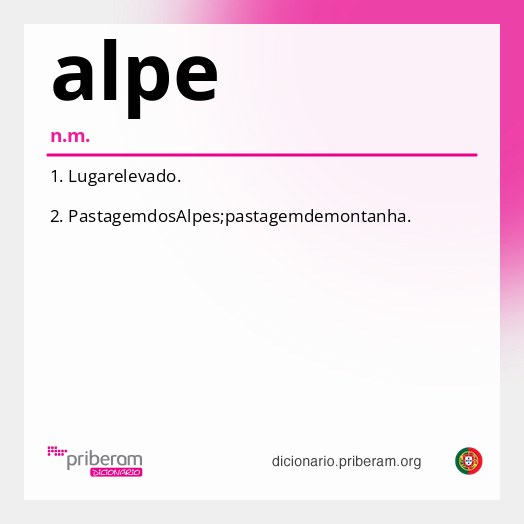 Significado de alpe