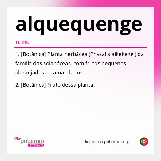 Significado de alquequenge