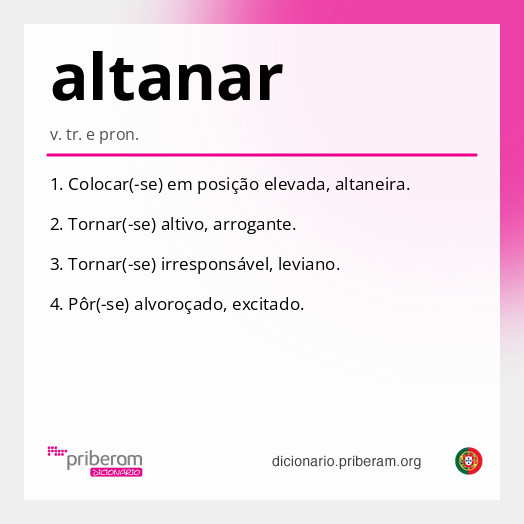 Significado de altanar