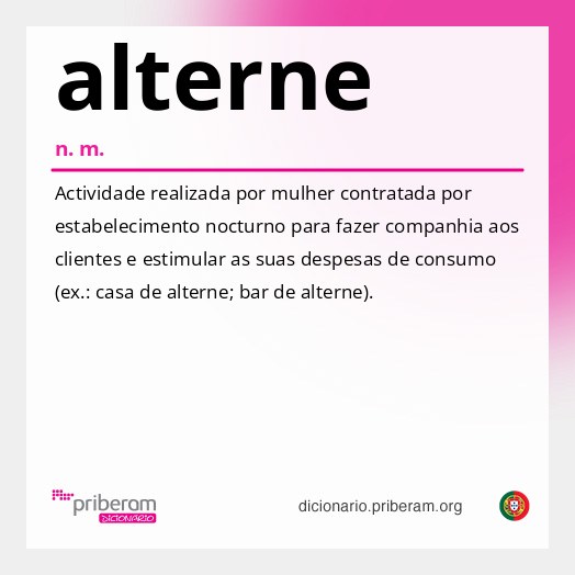 Significado de alterne