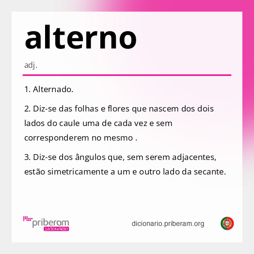 Significado de alterno