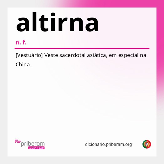 Significado de altirna
