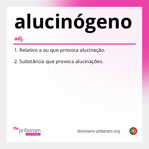 Significado de alucinógeno