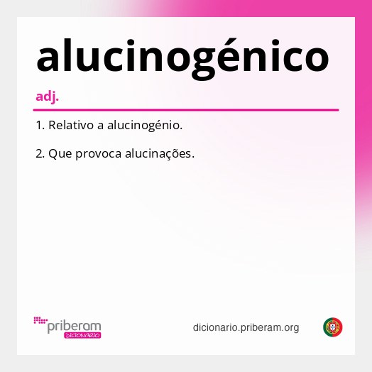 Significado de alucinogénico