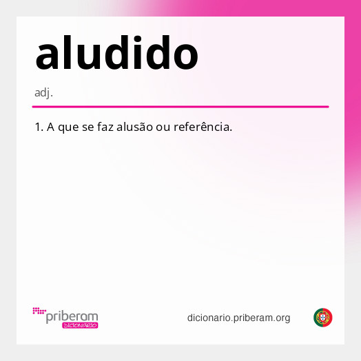 Significado de aludido