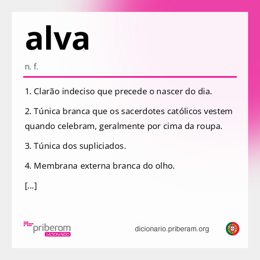 Significado de alva
