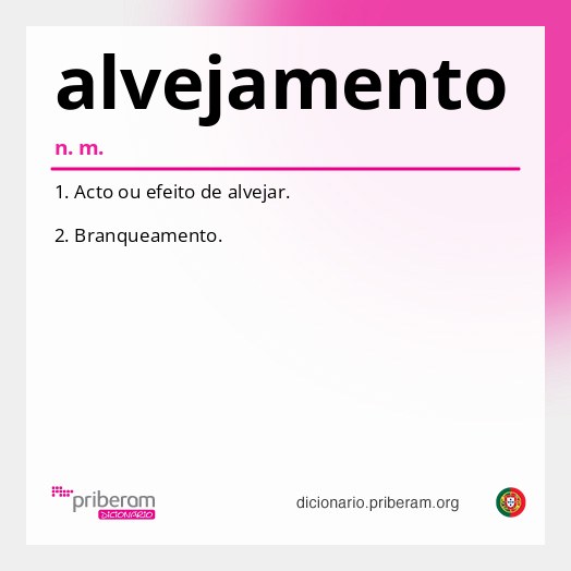 Significado de alvejamento