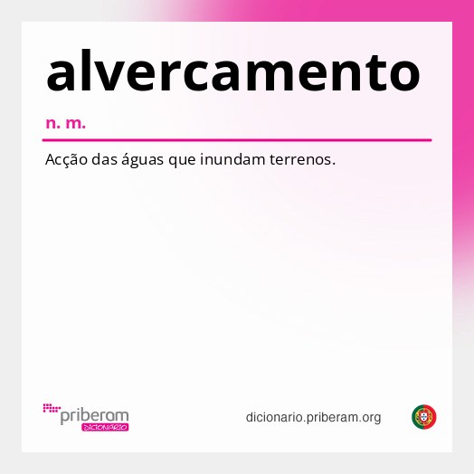 Significado de alvercamento