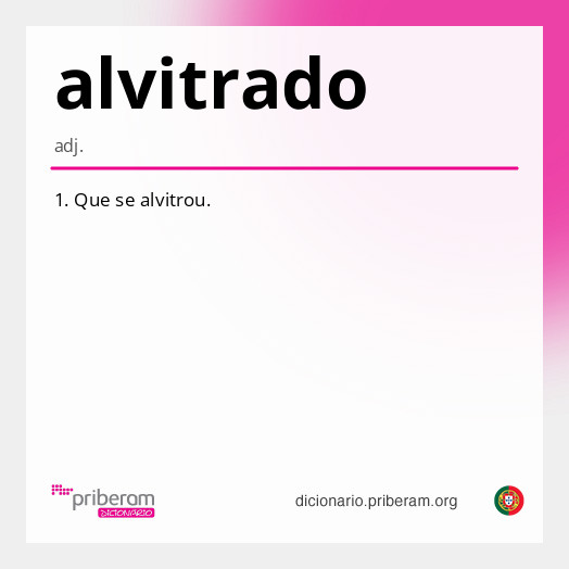 Significado de alvitrado