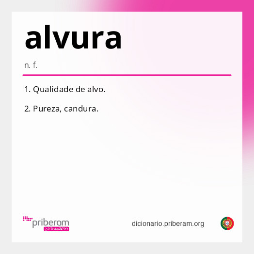 Significado de alvura
