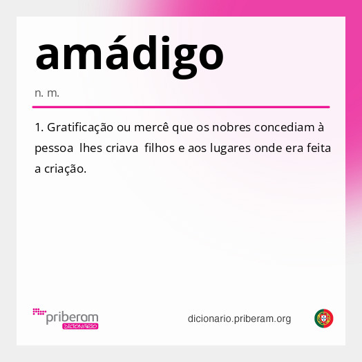 Significado de amádigo