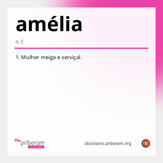 Significado de amélia