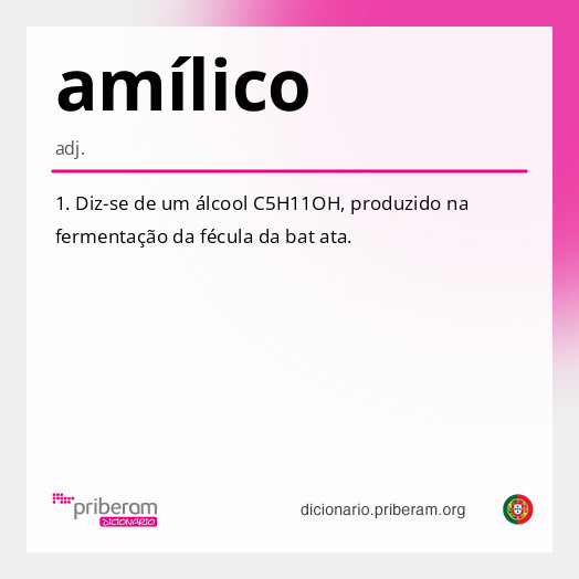 Significado de amílico