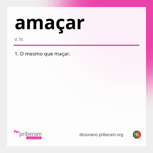 Significado de amaçar