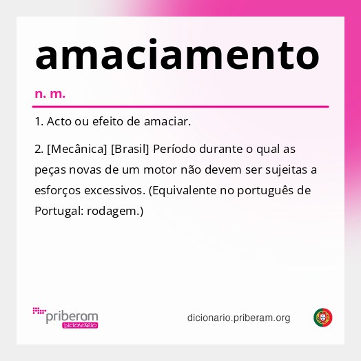 Significado de amaciamento
