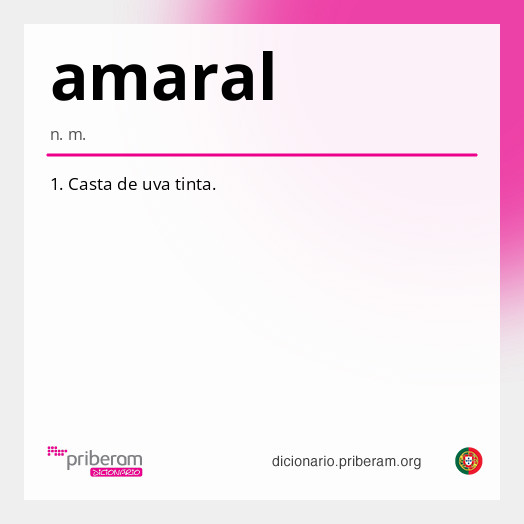 Significado de amaral