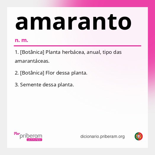 Significado de amaranto