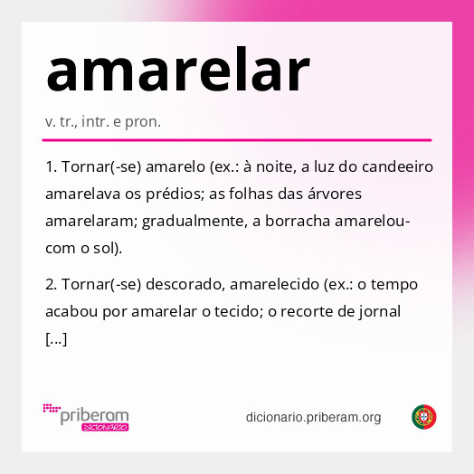 Significado de amarelar